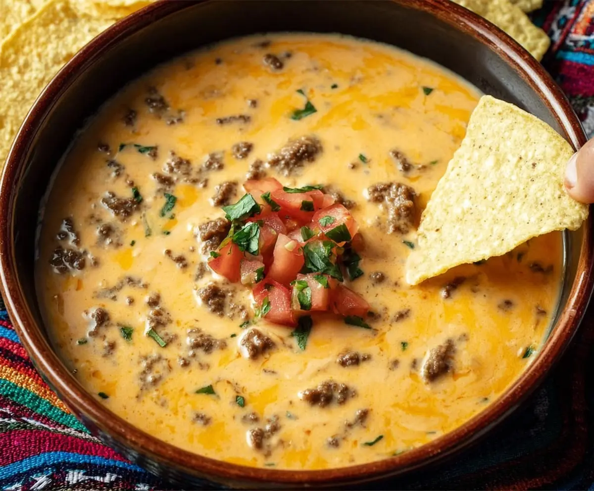Easy Cowboy Queso Dip Recipe