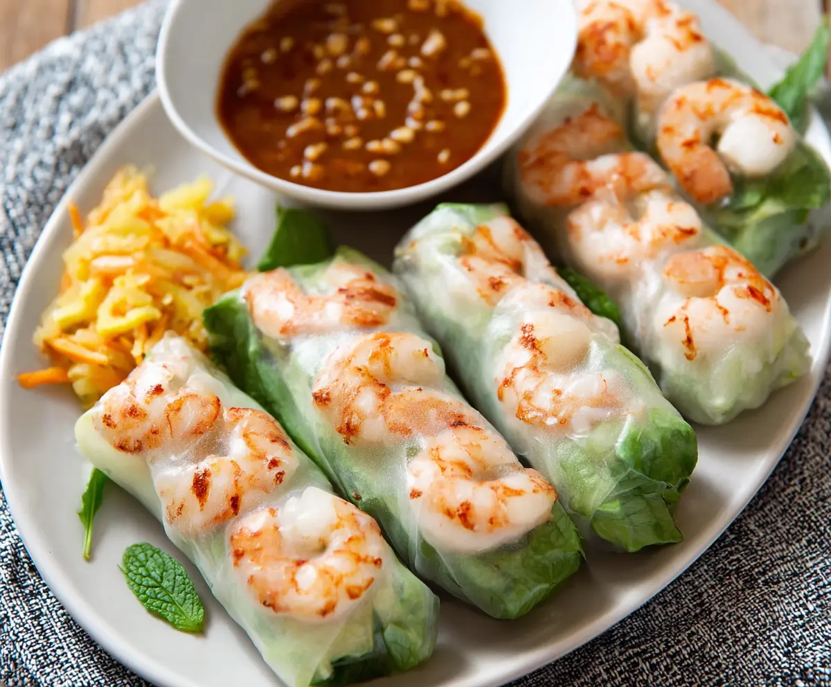 Fresh Vietnamese Shrimp Spring Rolls Recipe