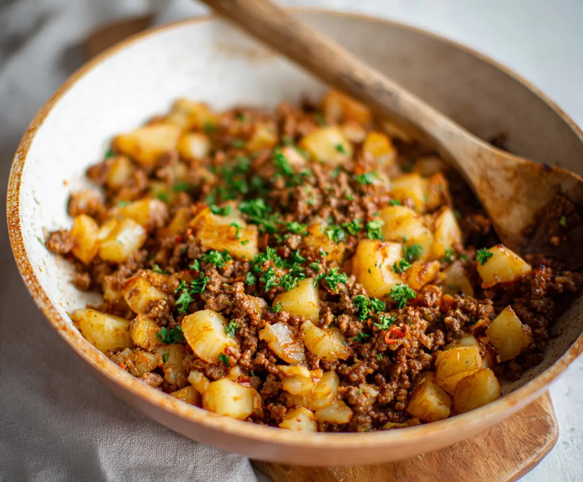 Easy Ground Beef and Potatoes