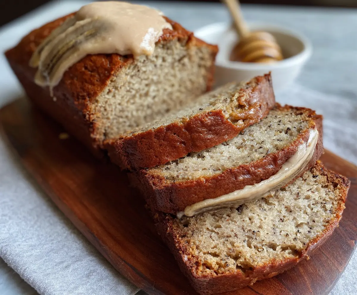 Easy Honey Vanilla Banana Bread