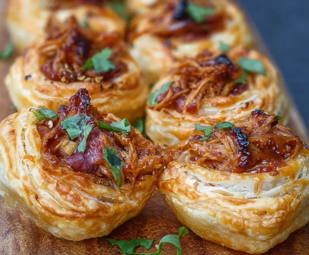 Pulled Pork Pastry Puffs