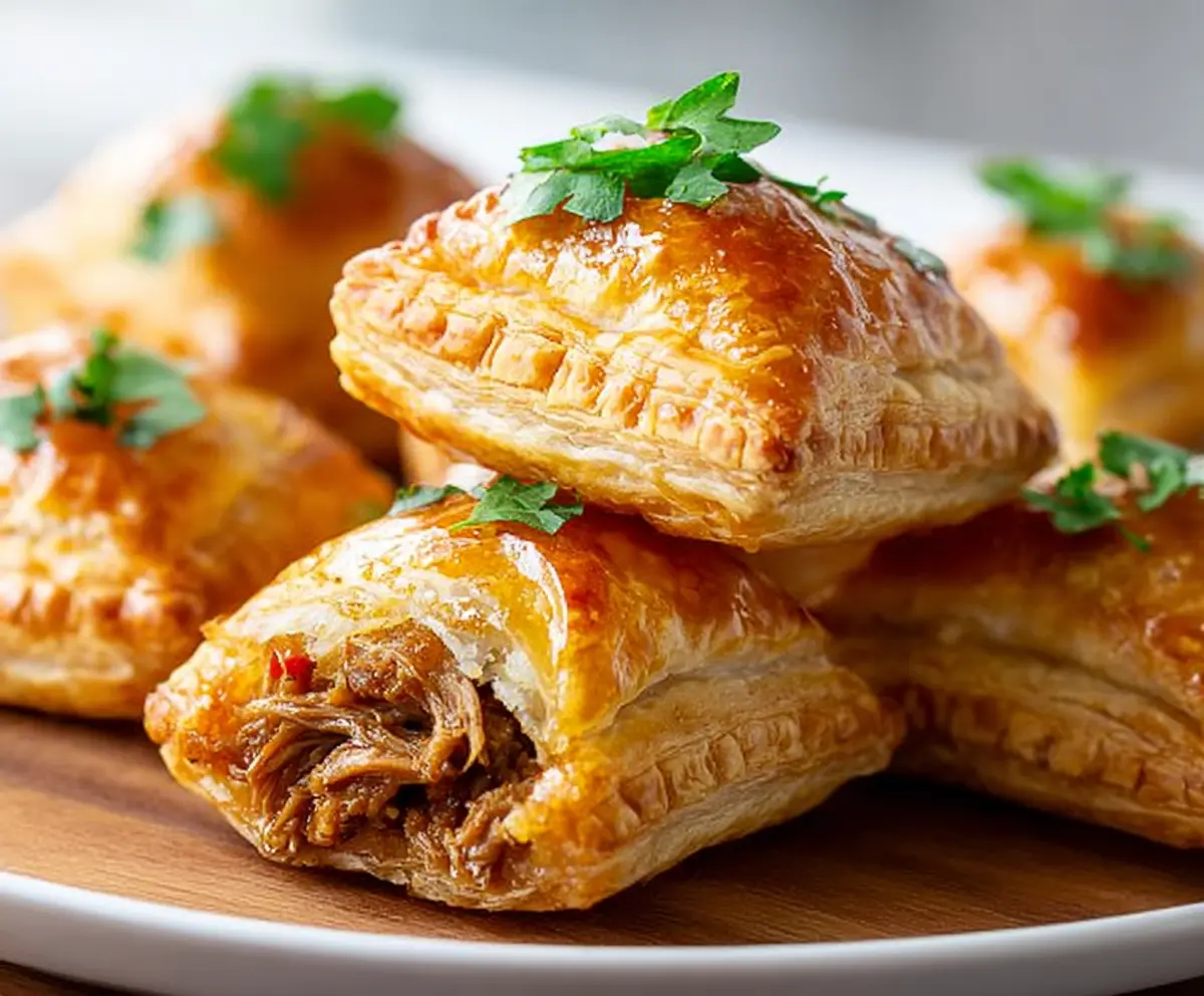 Easy Pulled Pork Pastry Puffs
