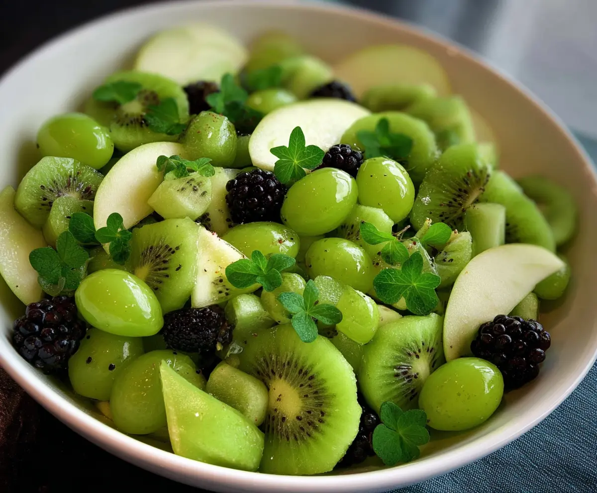 Fresh St. Patrick’s Day Green Fruit Salad