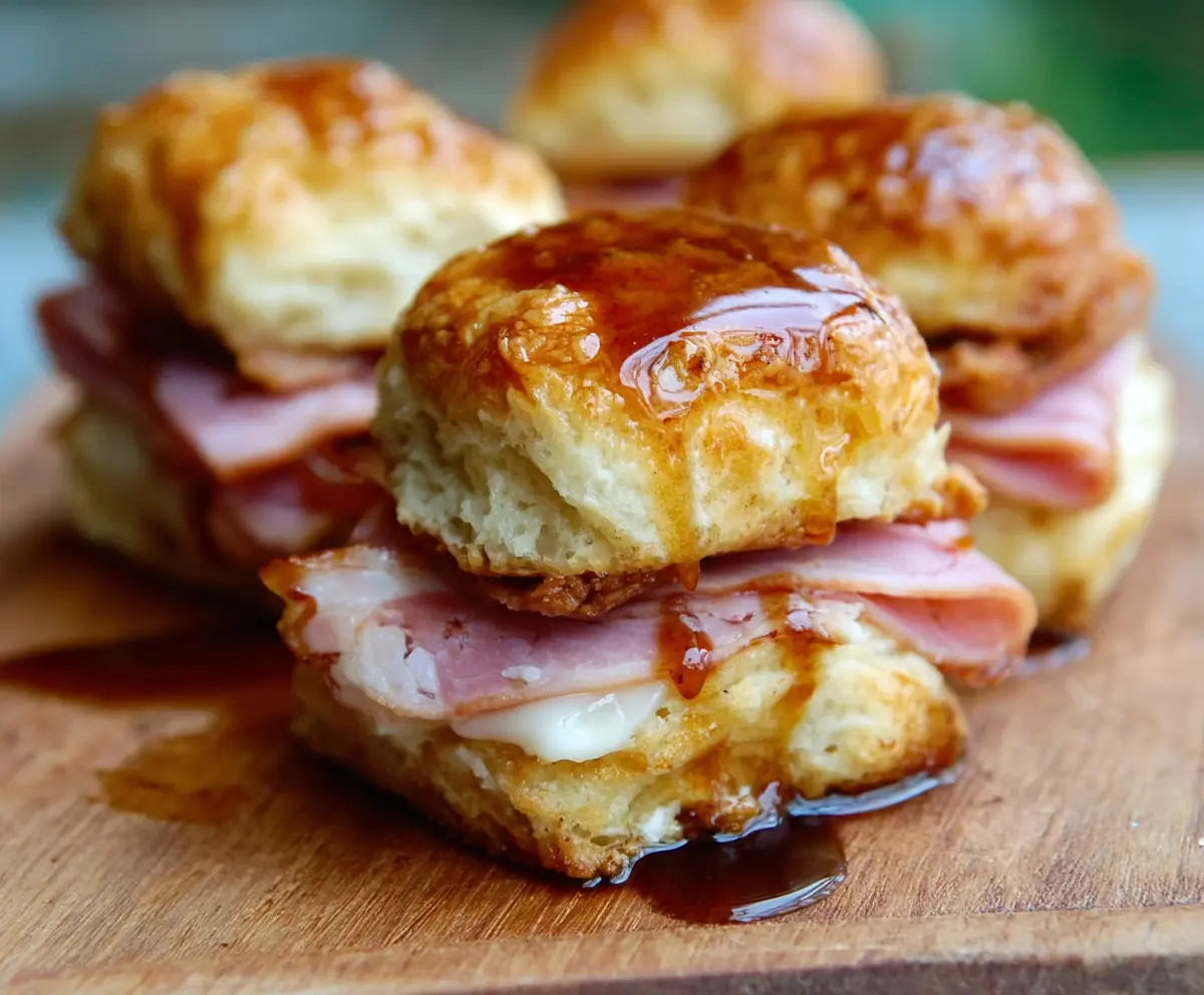 Brown Sugar Ham Biscuit Sliders