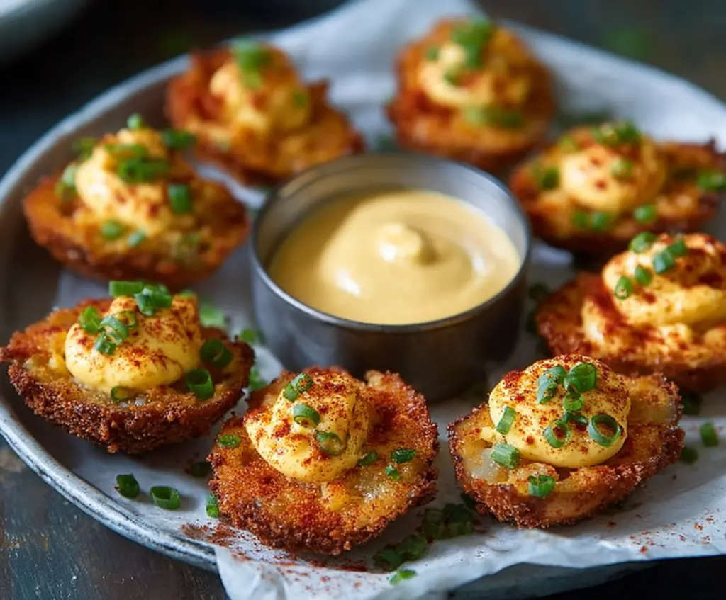 Cajun Style Fried Deviled Eggs