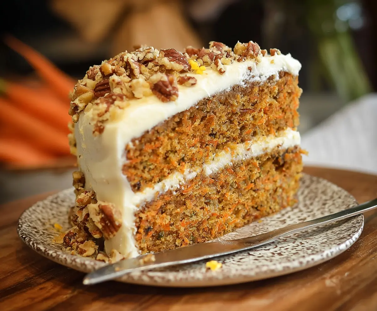Easy Moist Carrot Cake Recipe