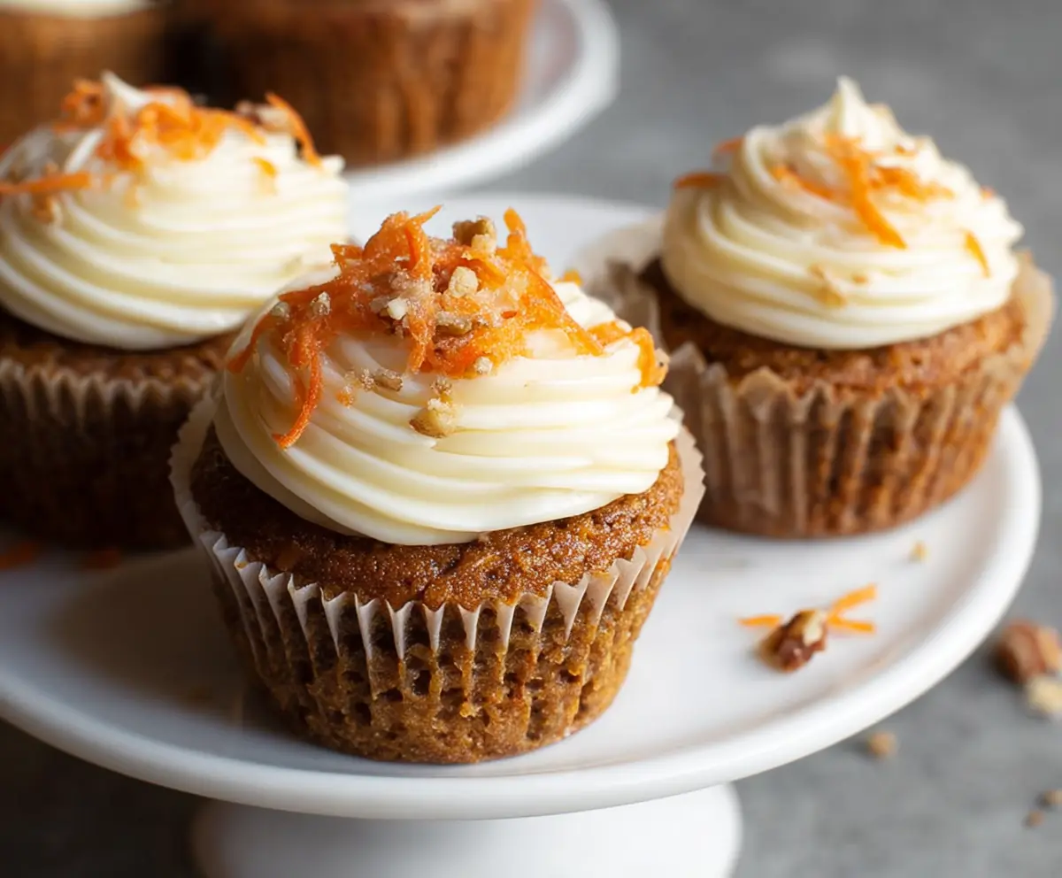 Delicious Carrot Cake Cupcakes Recipe