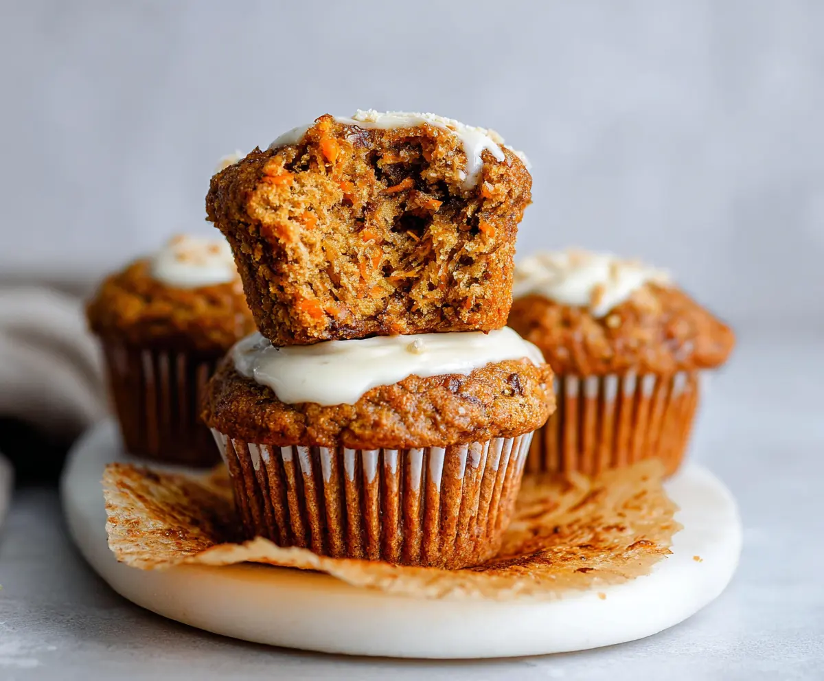 Moist Carrot Cake Muffins Recipe