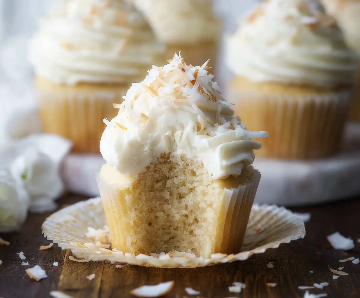 Easy Coconut Cupcakes Recipe