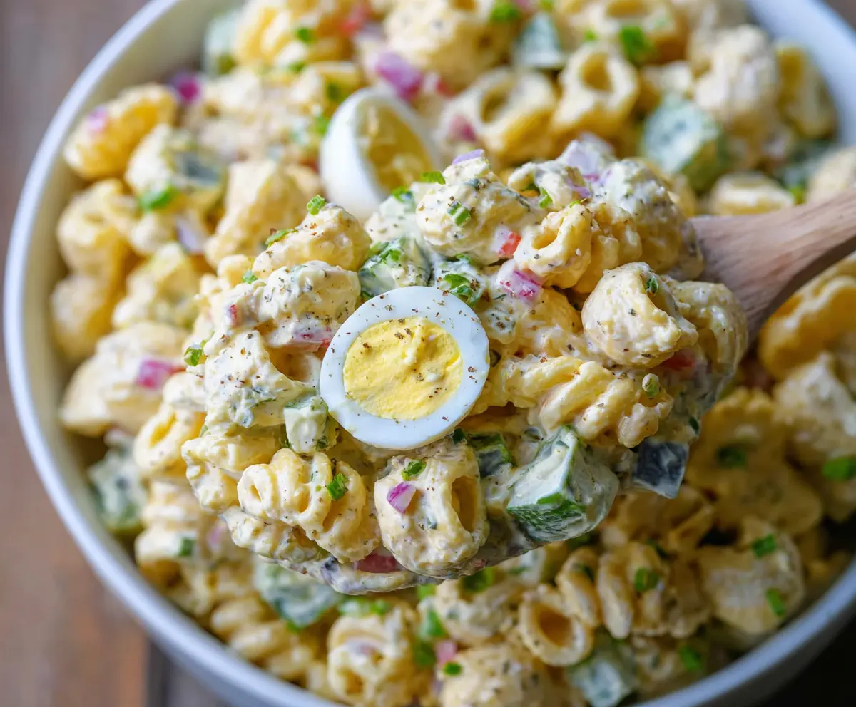 Creamy Deviled Egg Pasta Salad - Easy & Delicious