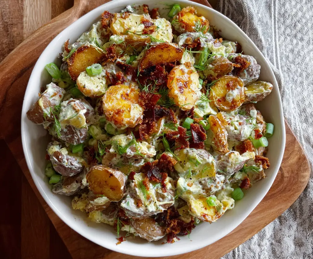 Crispy Smashed Potato Salad