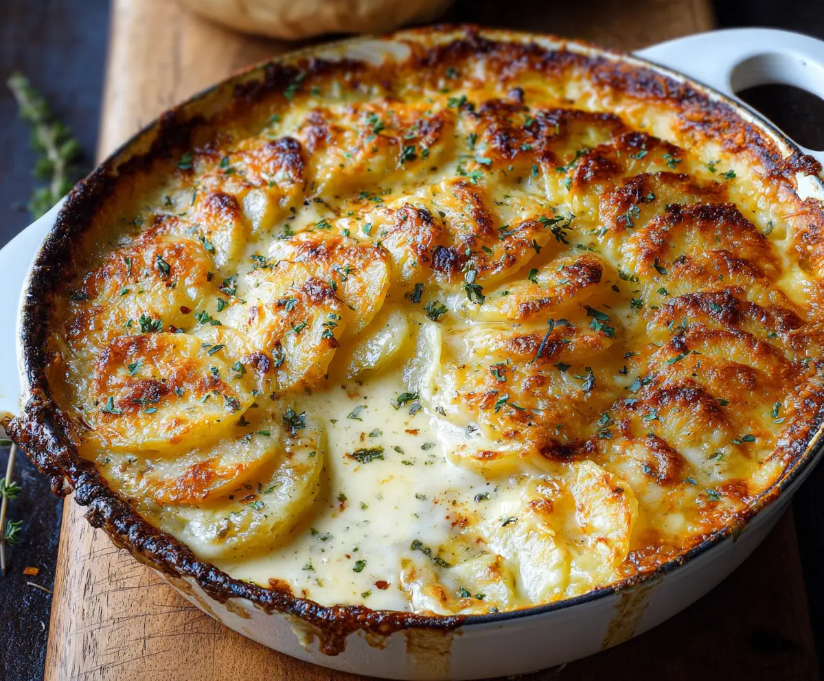 Creamy Cheesy Au Gratin Potatoes