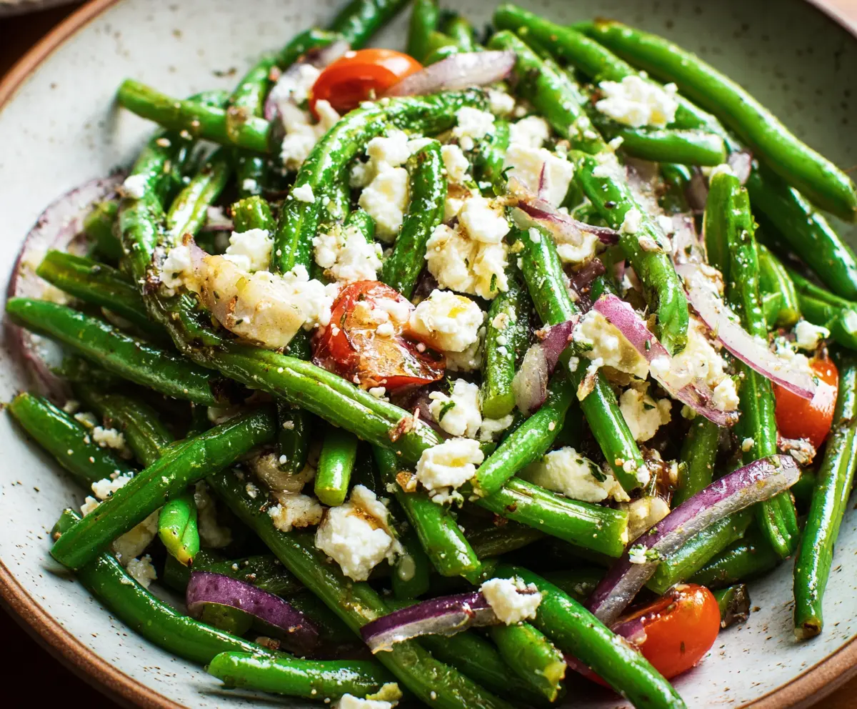 Fresh Green Bean & Feta Salad Recipe