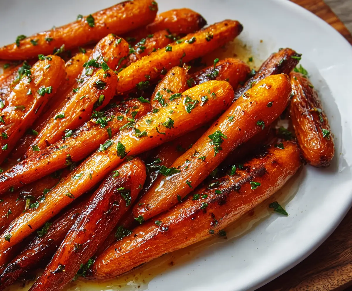 Sweet Honey Glazed Roasted Carrots