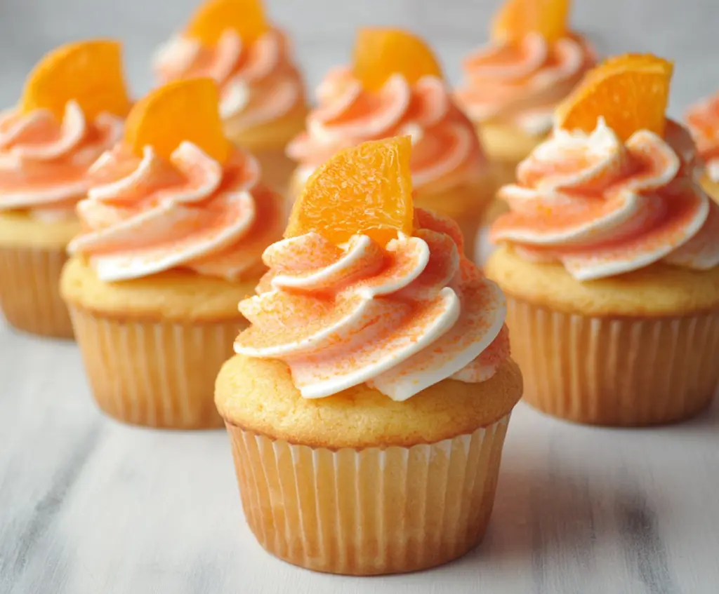 Orange Creamsicle Cupcakes