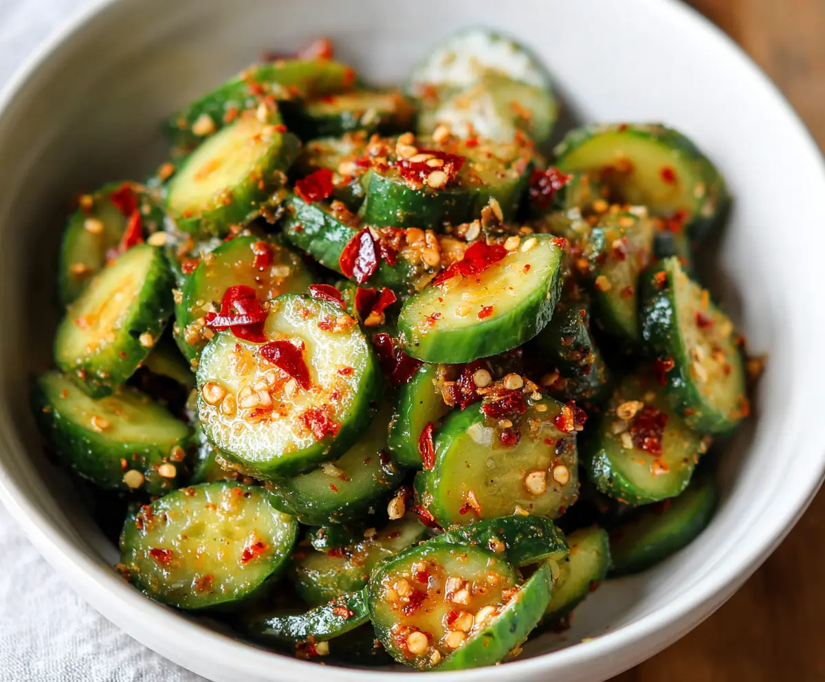 Easy Spicy Cucumber Salad Recipe