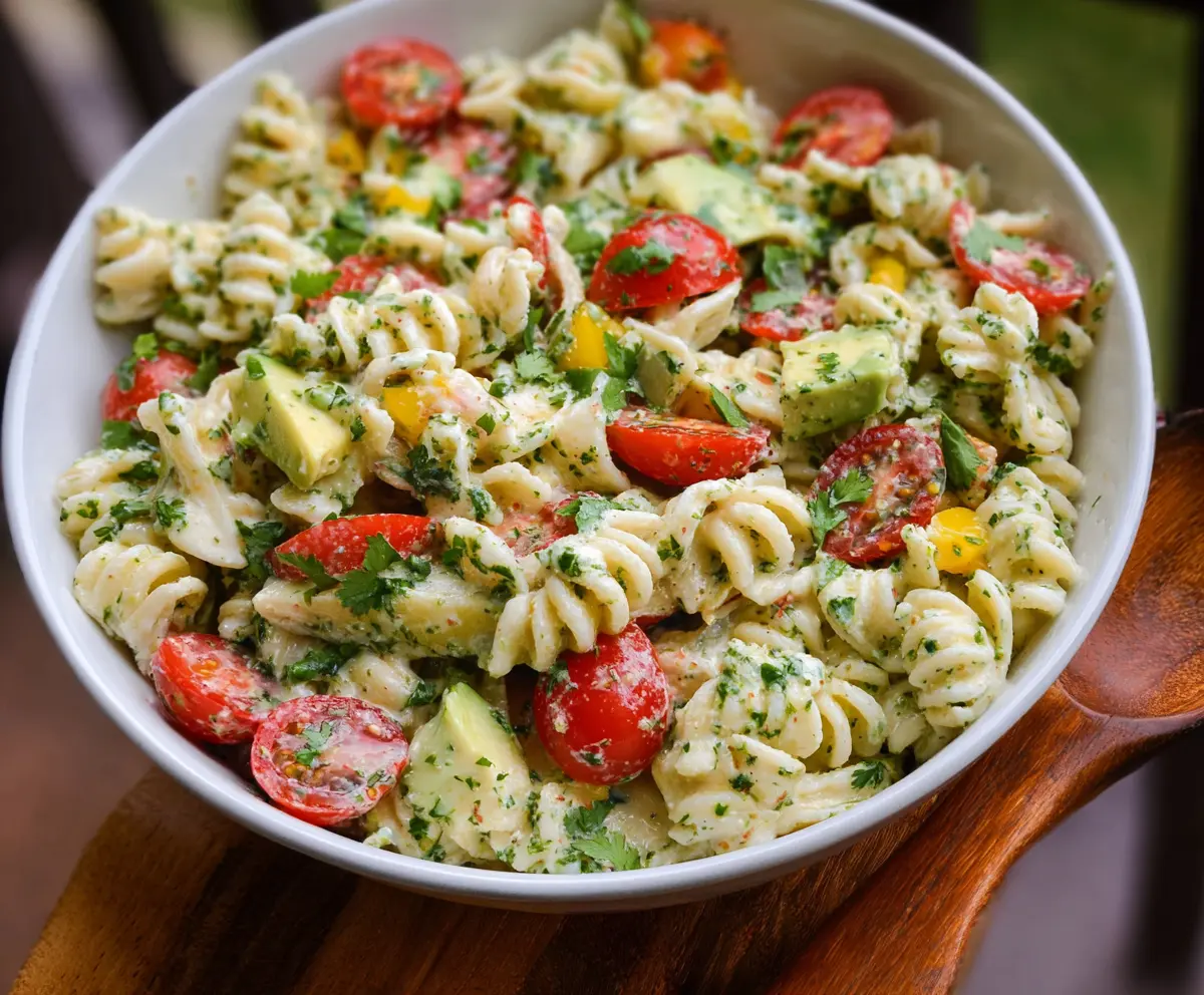 Easy Cilantro Lime Pasta Salad Recipe