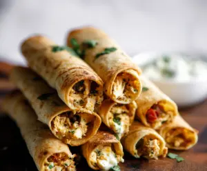 Dill Pickle Ranch Chicken Taquitos