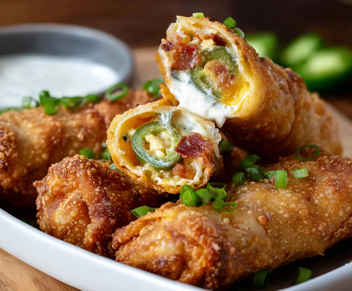 Crispy Mini Jalapeno Popper Egg Rolls