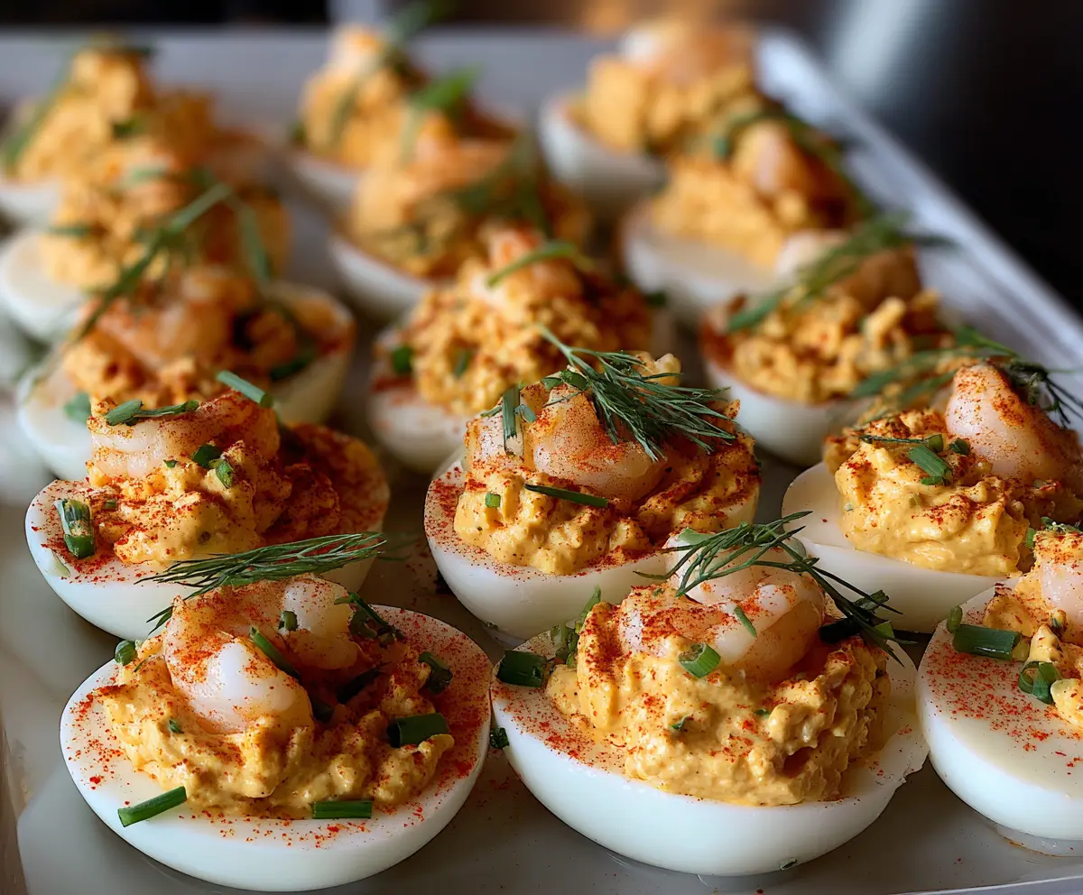 Spicy Crawfish Deviled Eggs Recipe